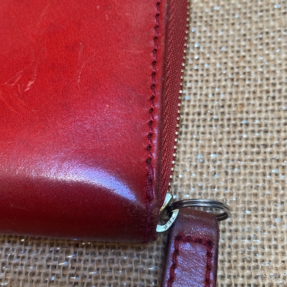 Burberry red leather long wallet classic - Picture 11 of 11